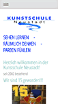Mobile Screenshot of kunstschule-neustadt.de